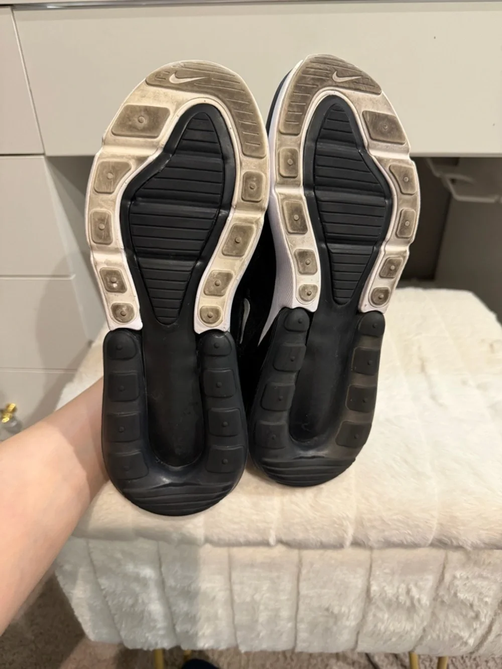 Nike Women’s Black & White Air Max 270 Sneakers